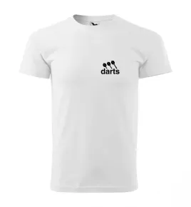 Malfini Tričko s potlačou - Darts - white - S