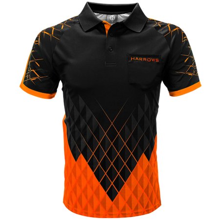 Harrows Košeľa Paragon - Black & Orange - XL