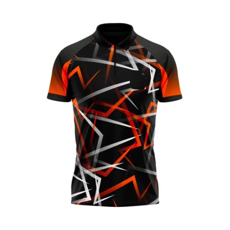 Arraz Košeľa Flare - Black & Orange - XXL