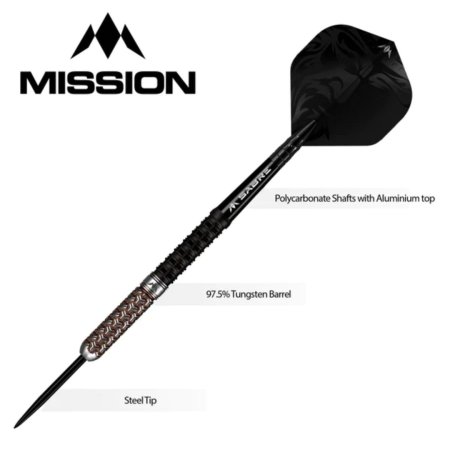 Mission Šípky Steel Archon - Black & Bronze - 26g