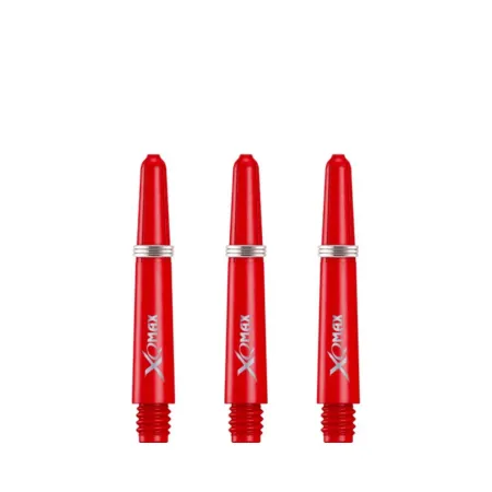 XQMax Darts Násadky Solid Colour with Logo - short - red