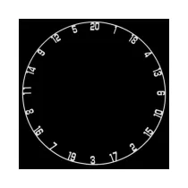 Bull's Náhradný kruh s čísly pre sisalové terče