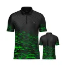Arraz Košeľa Lava - Black & Green - 5XL
