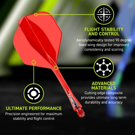 Winmau Letky Fusion - No2 - red - midi