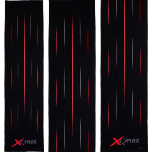 XQMax Darts Dart Mat - Koberec k terču - Streaks - Black & Red