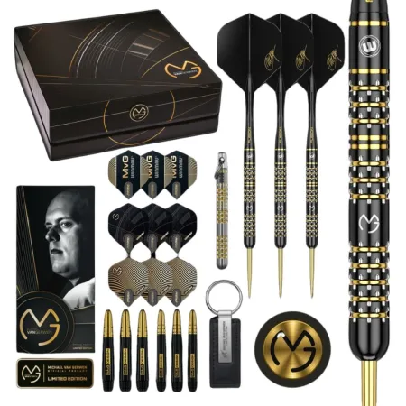 Winmau Šípky Steel Michael van Gerwen - MvG 5 Year Anniversary Gift Box - 22,5g