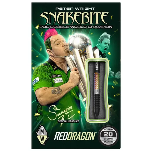 Red Dragon Šípky Peter Wright Snakebite - Corra - 20g