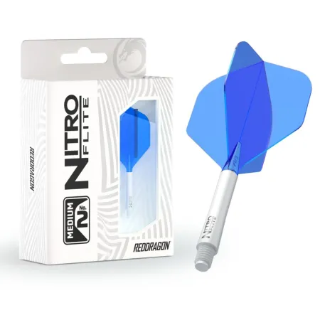 Red Dragon Letky Nitro Flite - No2 - white & blue - medium
