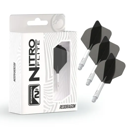 Red Dragon Letky Nitro Flite - No2 - white & black - midi
