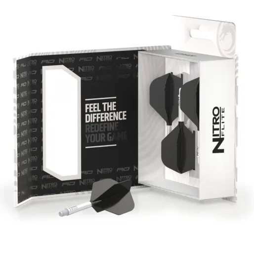 Red Dragon Letky Nitro Flite - No2 - white & black - midi