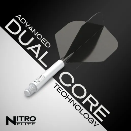 Red Dragon Letky Nitro Flite - No2 - white & black - midi