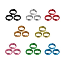 XQMax Darts Aluminium O-Rings - krúžky na násadky - 3 ks - black