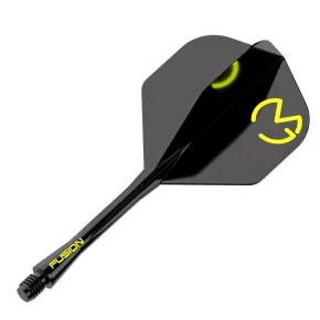 Winmau Letky Fusion MvG - No2 - black & green - medium