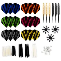 XQMax Darts Šípky Steel - Darts Accessory Kit - 90 pcs