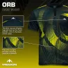Mission Košeľa Orb - Black & Yellow - XL