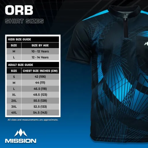 Mission Košeľa Orb - Black & Blue - XL