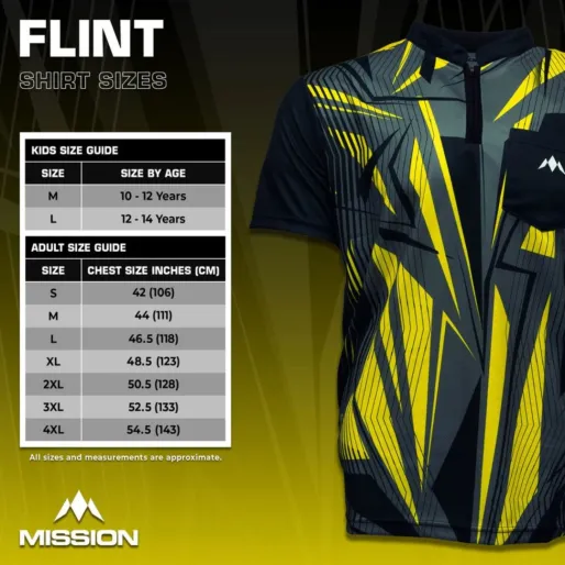 Mission Košeľa Flint - Black & Yellow - M