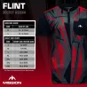 Mission Košeľa Flint - Black & Red - XXL