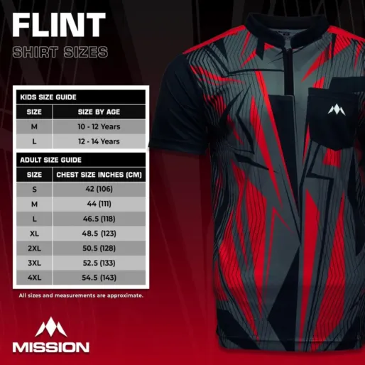 Mission Košeľa Flint - Black & Red - XXL