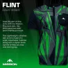 Mission Košeľa Flint - Black & Green - XXL