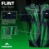 Mission Košeľa Flint - Black & Green - XXL