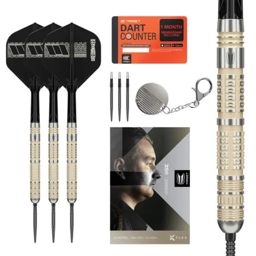 Target - darts Šípky Steel Dimitri van den Bergh - 95K - Swiss Point - 22g