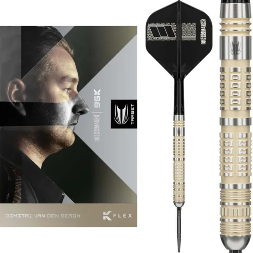 Target - darts Šípky Steel Dimitri van den Bergh - 95K - Swiss Point - 22g
