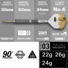 Target - darts Šípky Steel Redux 03 - Swiss Point - 24g