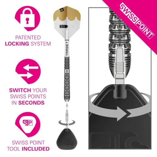 Target - darts Šípky Steel Redux 03 - Swiss Point - 24g