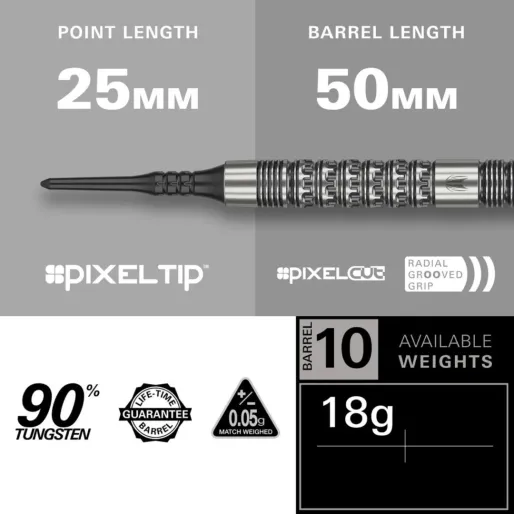 Target - darts Šípky Redux 10 - 18g