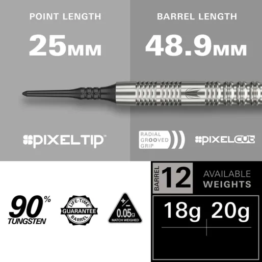 Target - darts Šípky Hydro 12 - 18g