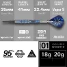 Target - darts Šípky Phil Taylor - Power Gx2 - 20g