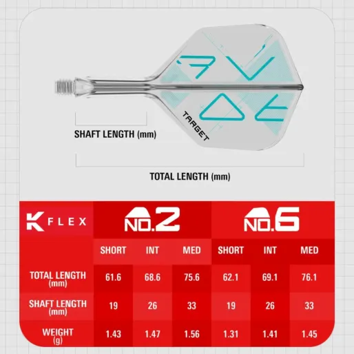 Target - darts Letky K-Flex - Rove - No2 - Short - TRG410172
