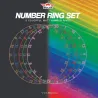 Bull's NL Colorfull Matt Number Ring Set - Sada farebných náhradných kruhov s číslami pre sisalové terče
