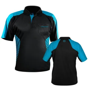Harrows Košeľa Vivid - Black & Aqua Blue - 4XL